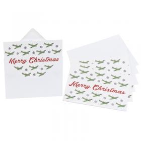 Santa in a spitfire set of 10 christmas cards main